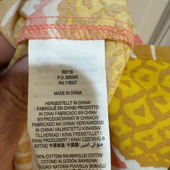 Boden Yellow and Pink Tiered Pineapple Maxi Skirt - Picture 4 of 4